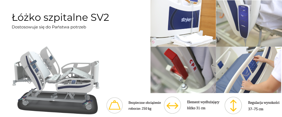 Łóżko Szpitalne Stryker SV2