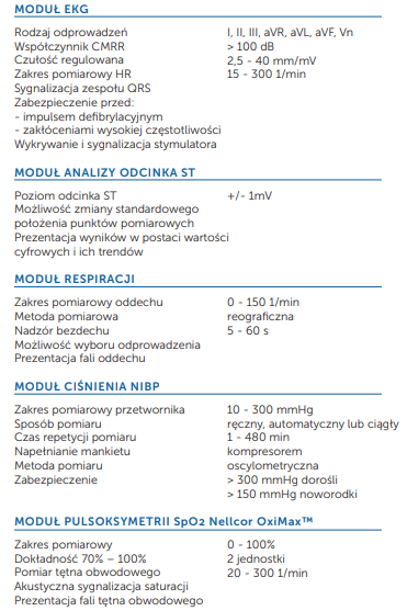 Kardiomonitor przenośny FX 3000P
