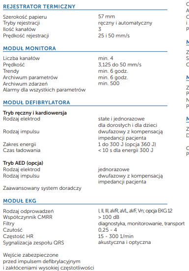 Defibrylator kliniczny DefiMax Plus